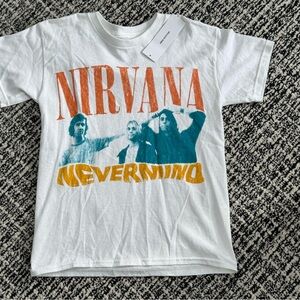 Nirvana White Graphic T-Shirt